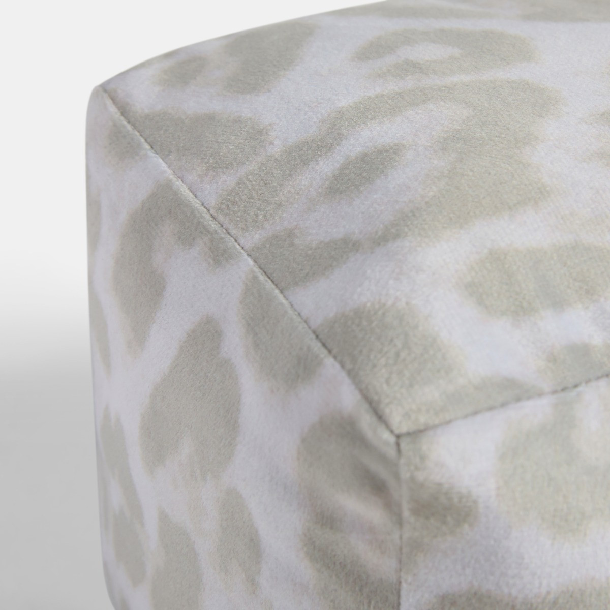 OHS Leopard Print Cube Doorstop - Natural>