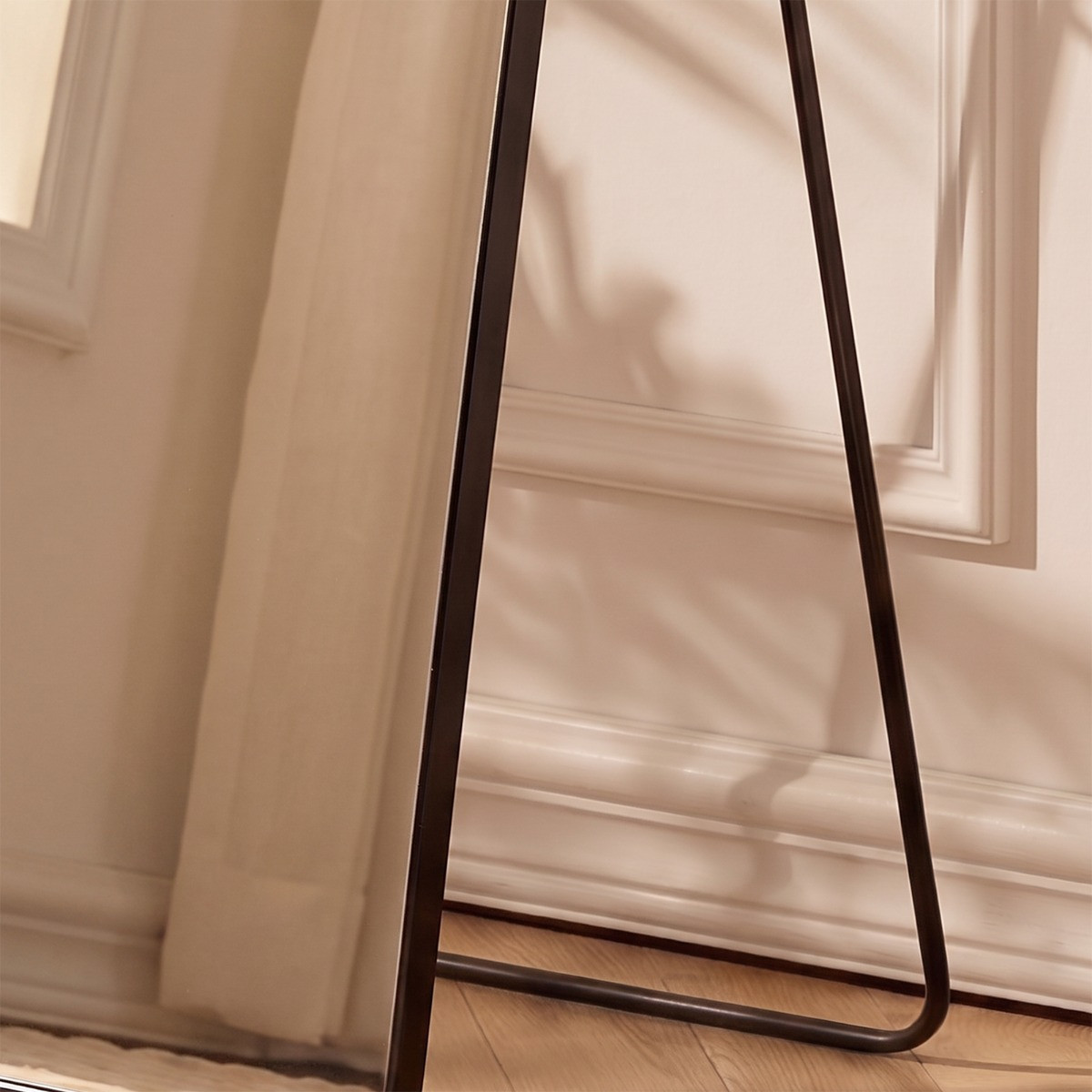 OHS Rectangle Full Length Free Standing Mirror, Black - 160cm>