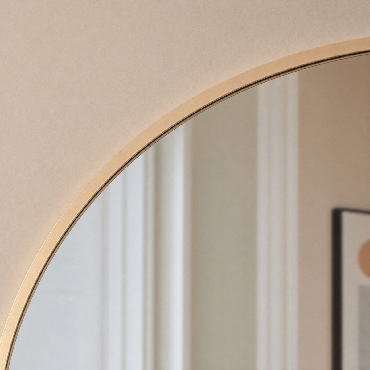 OHS Round Wall Mirror - Natural>