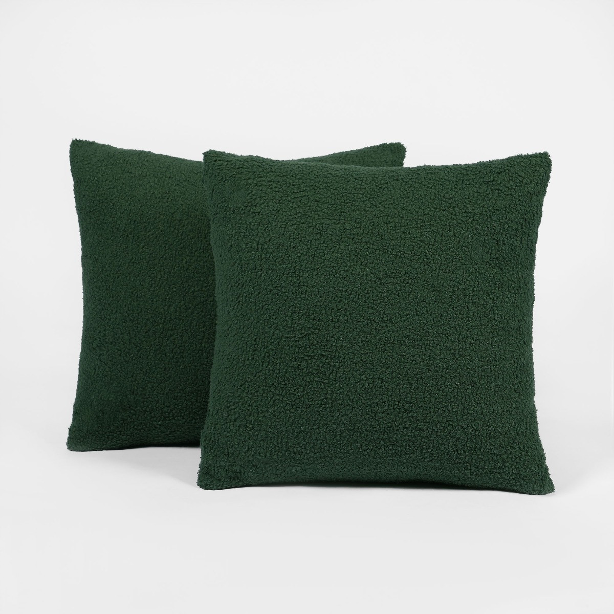 OHS 2 Pack Boucle Cushion Covers - Forest Green>