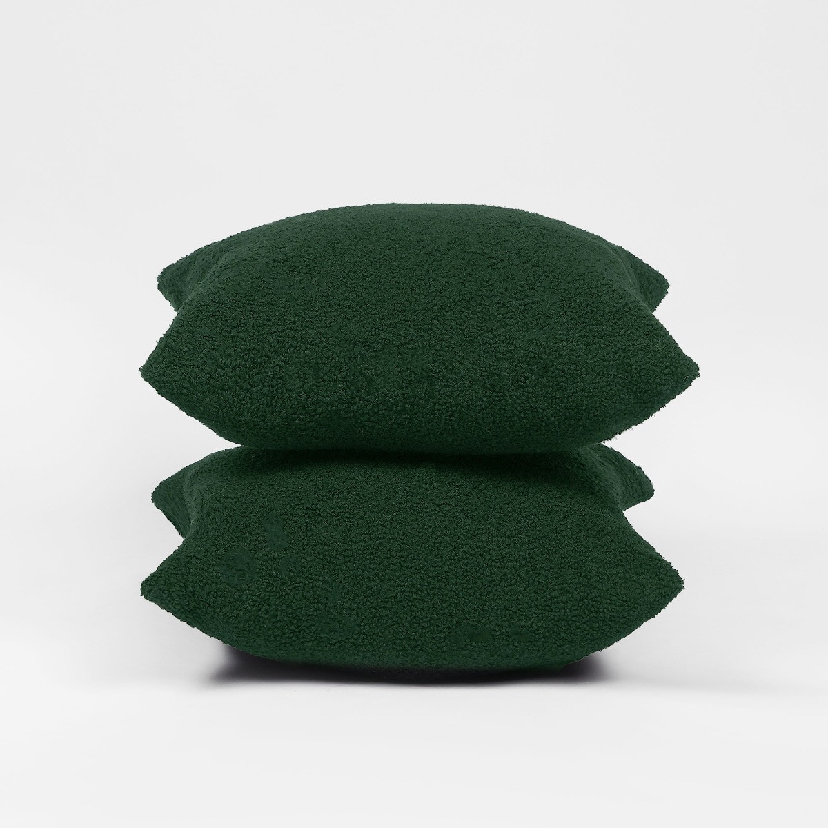 OHS 2 Pack Boucle Cushion Covers - Forest Green>