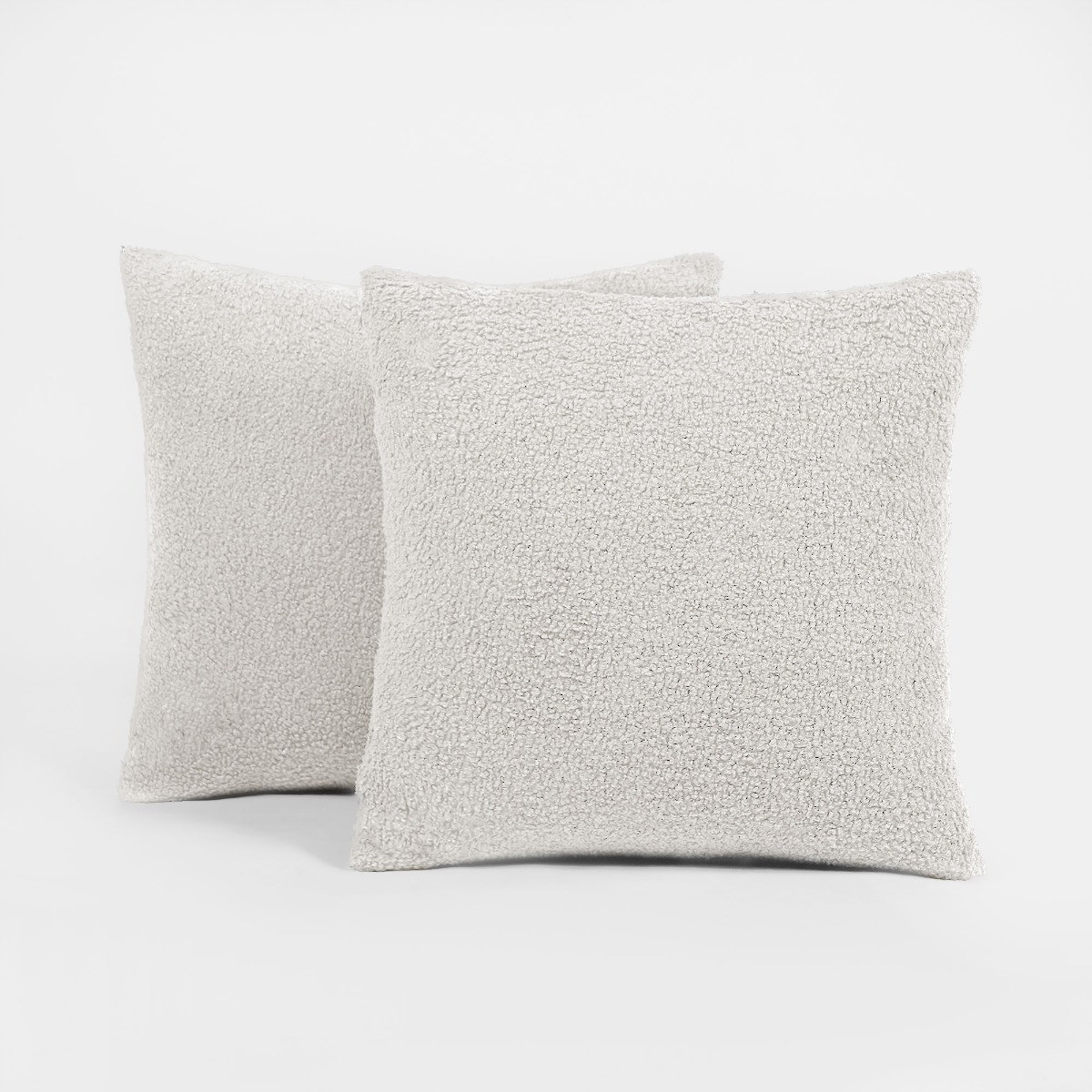 OHS Teddy Bouclé Cushion Covers - Grey>