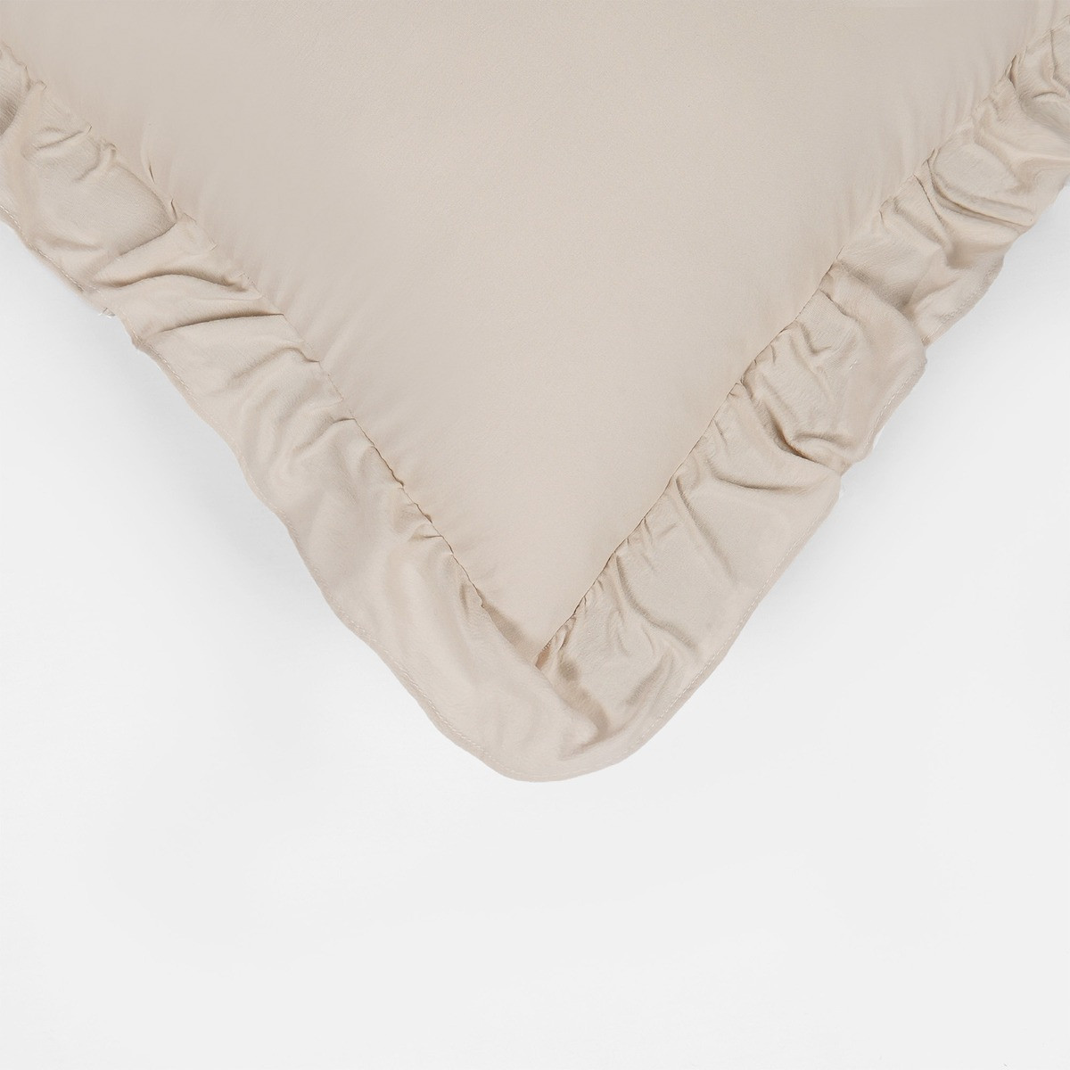 OHS Frill Cushion Covers - Beige>