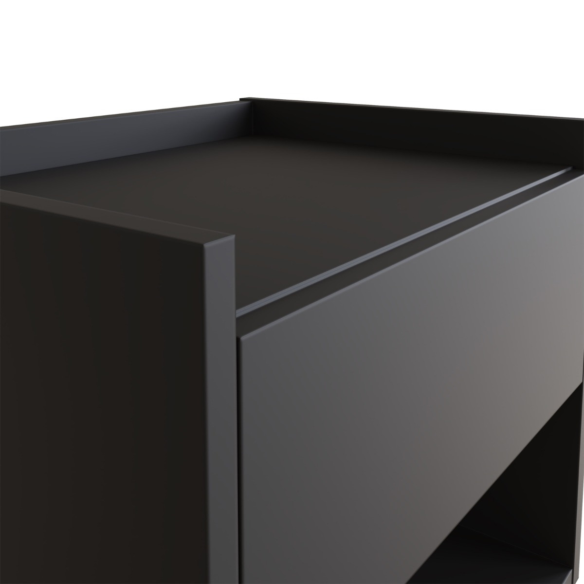 Harmony Pair Of Wall Mounted Bedside Tables Anthracite