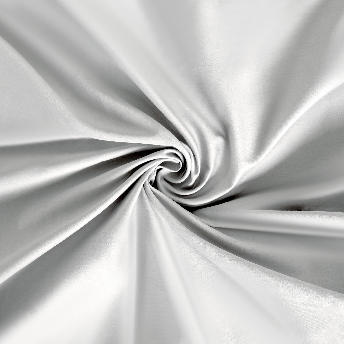 OHS Luxe 400 Thread Count 100% Cotton Sateen Duvet Set, Silver - Single>