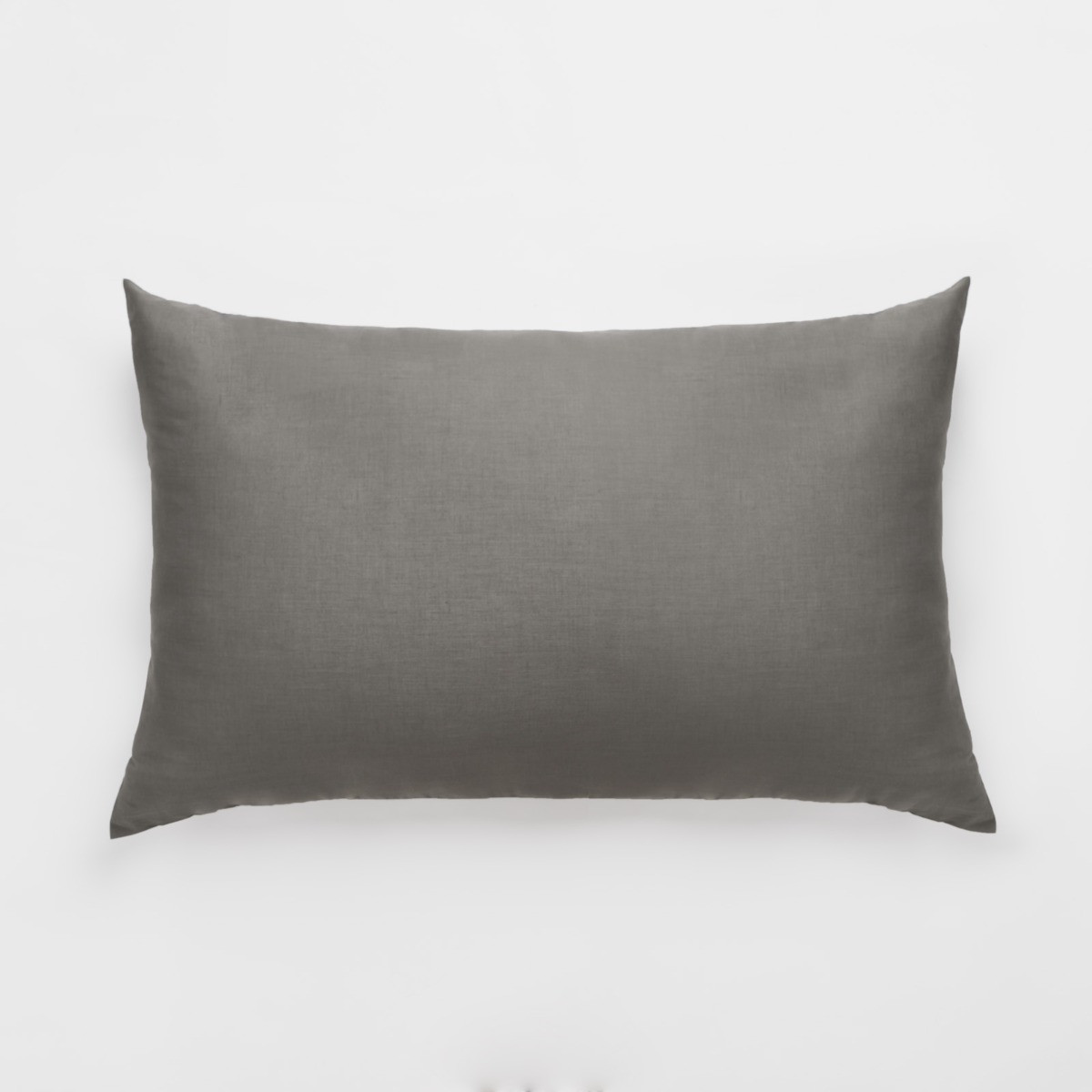 Highams 2 Pack Polycotton Housewife Pillowcases - Charcoal>