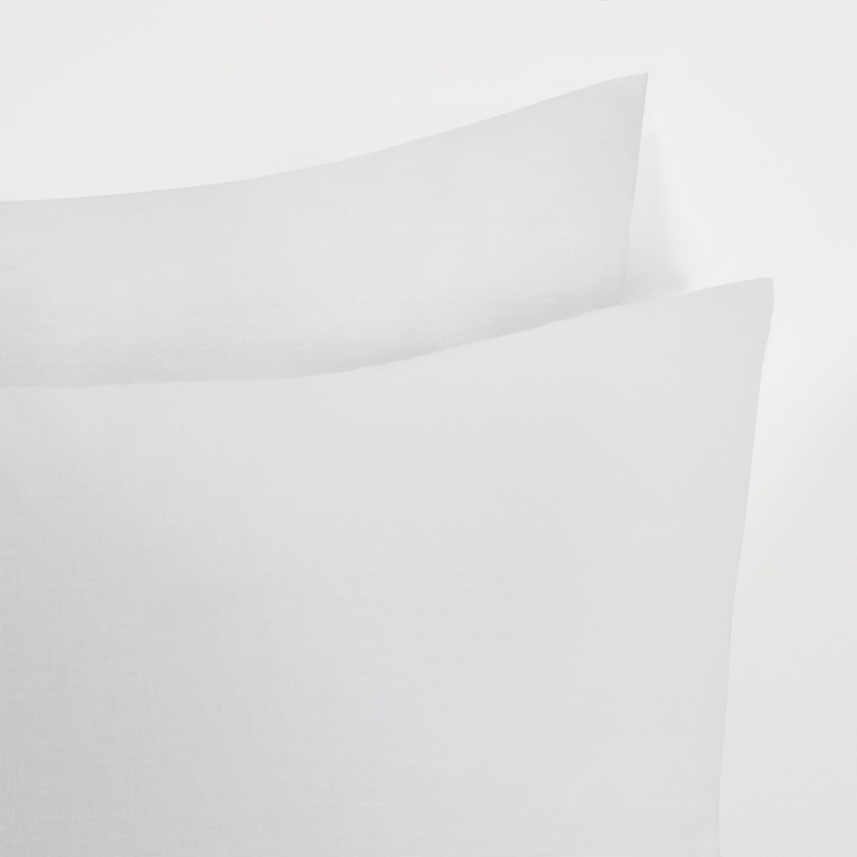 Highams 2 Pack Cotton Housewife Pillowcases - White>