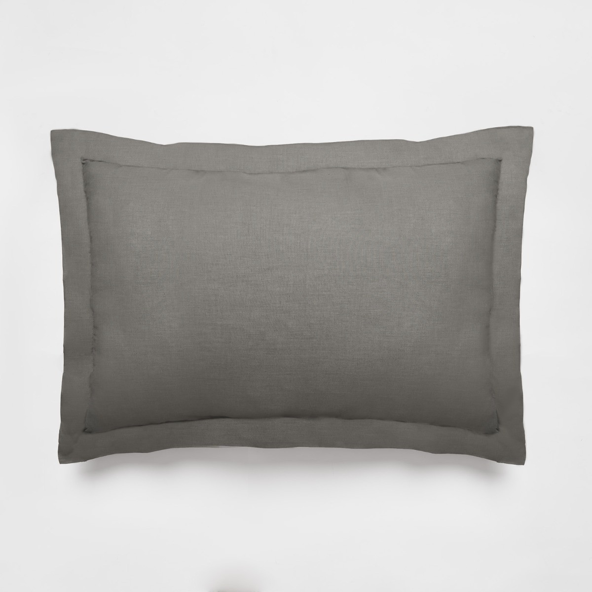 OHS 2 Pack Polycotton Oxford Pillowcases - Charcoal>