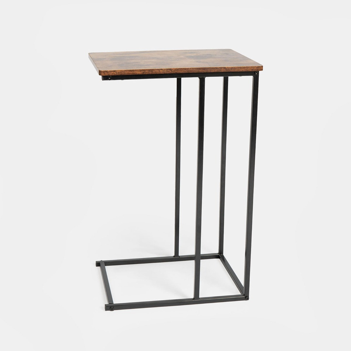 OHS C Shape Side Table - Dark Wood>