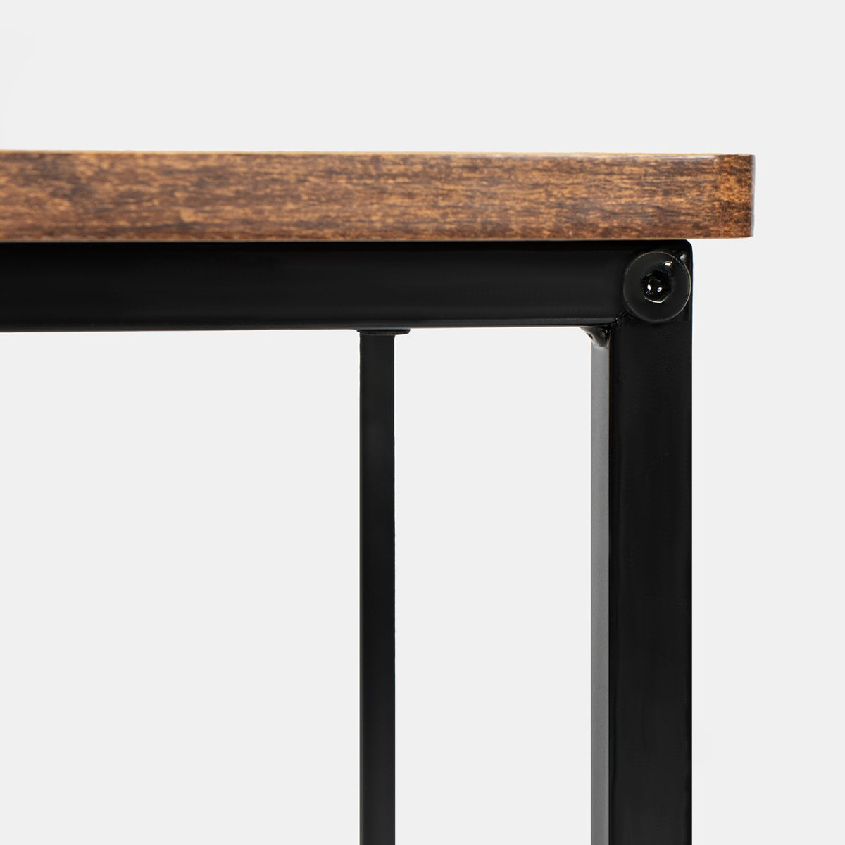 OHS C Shape Side Table - Dark Wood>