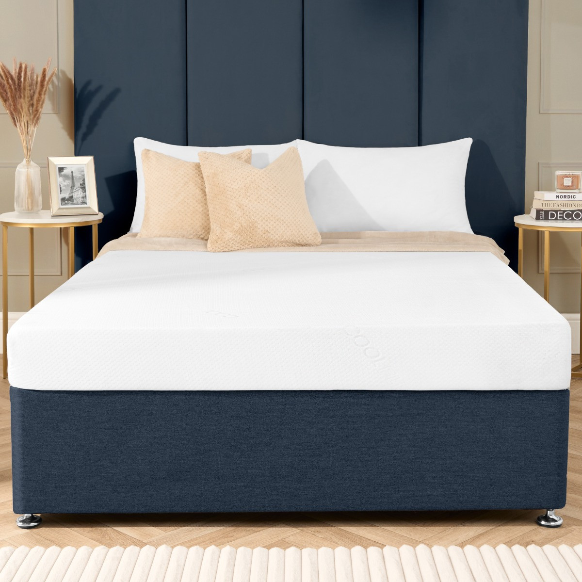 OHS Supreme Pure Memory Foam Mattress, White - King>
