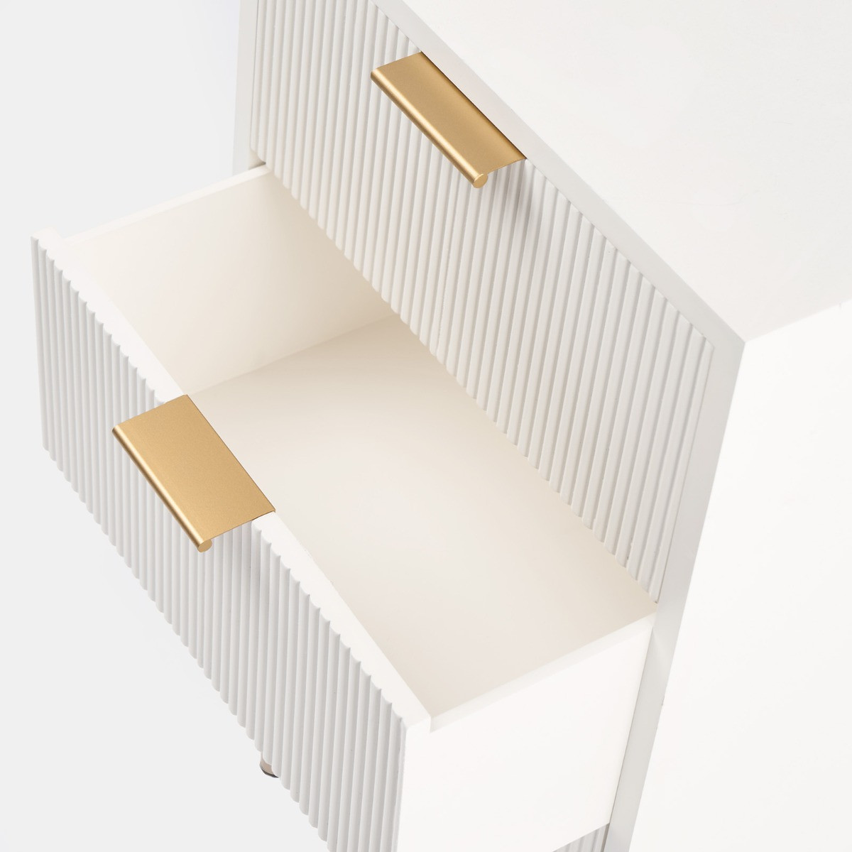 OHS Ribbed 4-Drawer Unit - White>