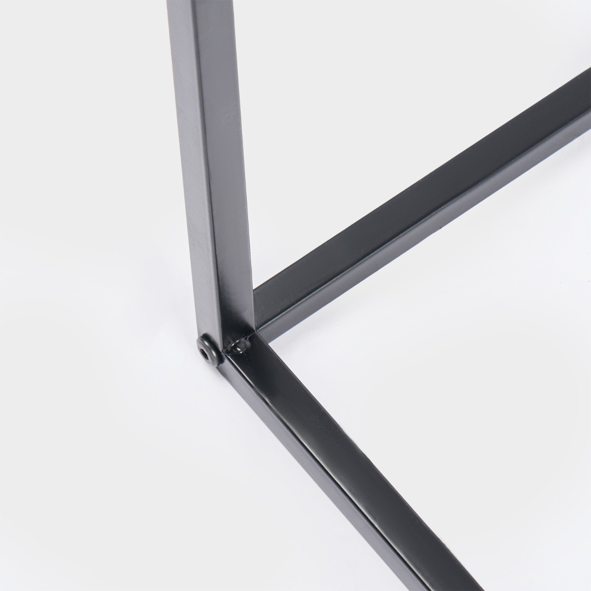 OHS Manhattan Marble Effect Rectangle Console Table - Black>