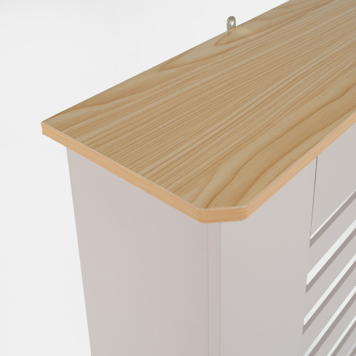 OHS Large Wooden Radiator Cover - Grey>