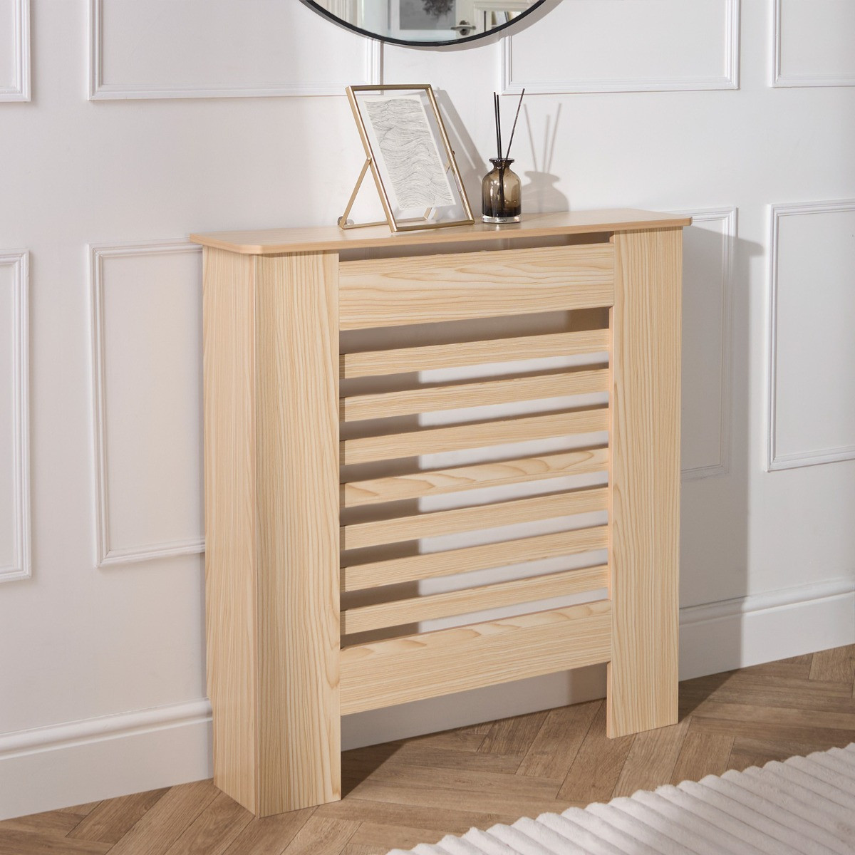 OHS Small Wooden Radiator Cover - Light Wood>