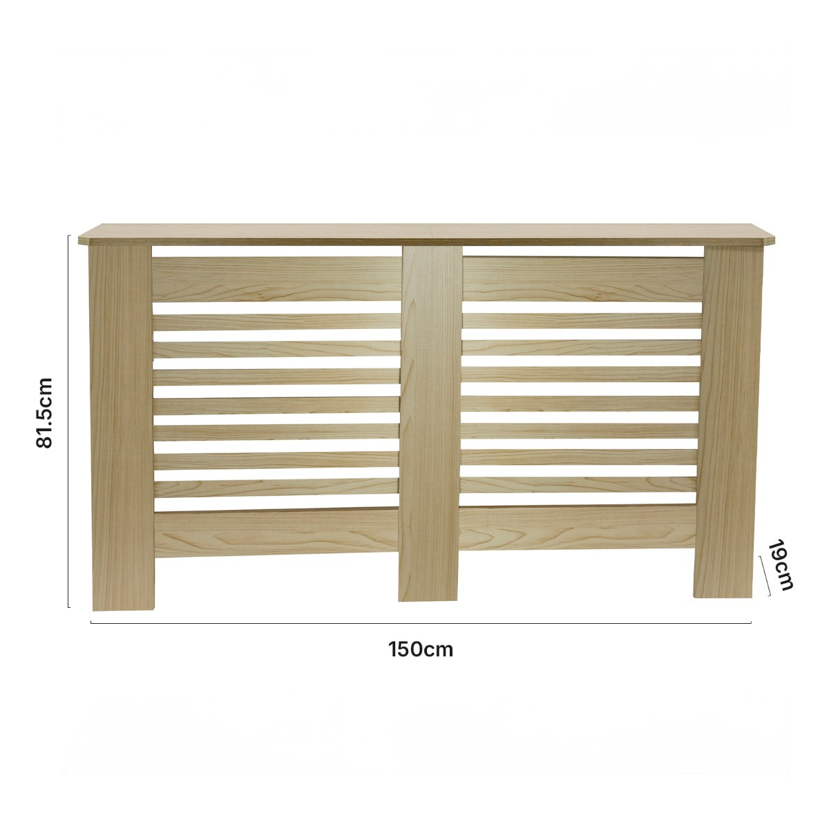 OHS Large Wooden Radiator Cover - Light Wood>
