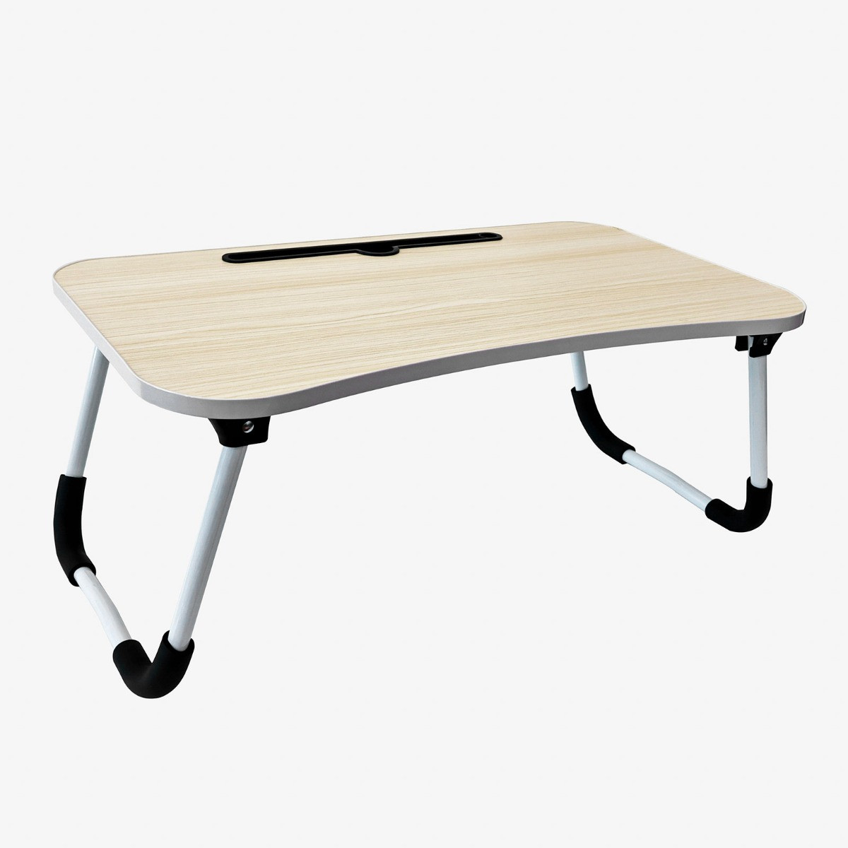 OHS Foldable Laptop Tray Table - Light Wood>