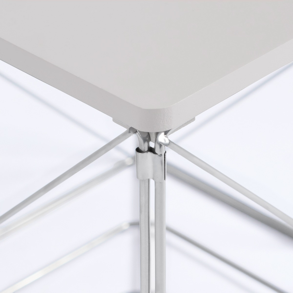 OHS Manhattan Small Storage Basket Side Table - Grey>