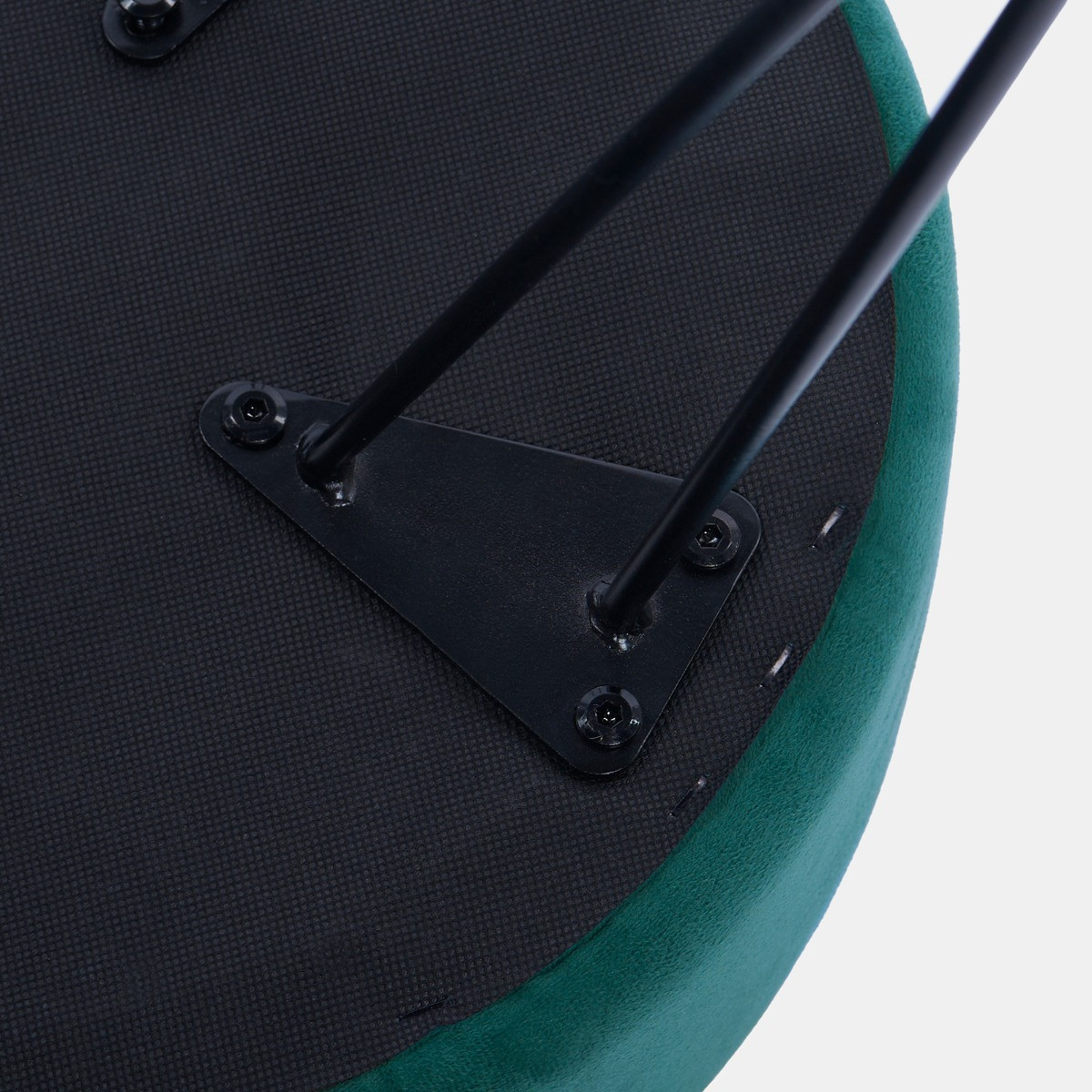 OHS Matte Velvet Hairpin Stool - Teal>