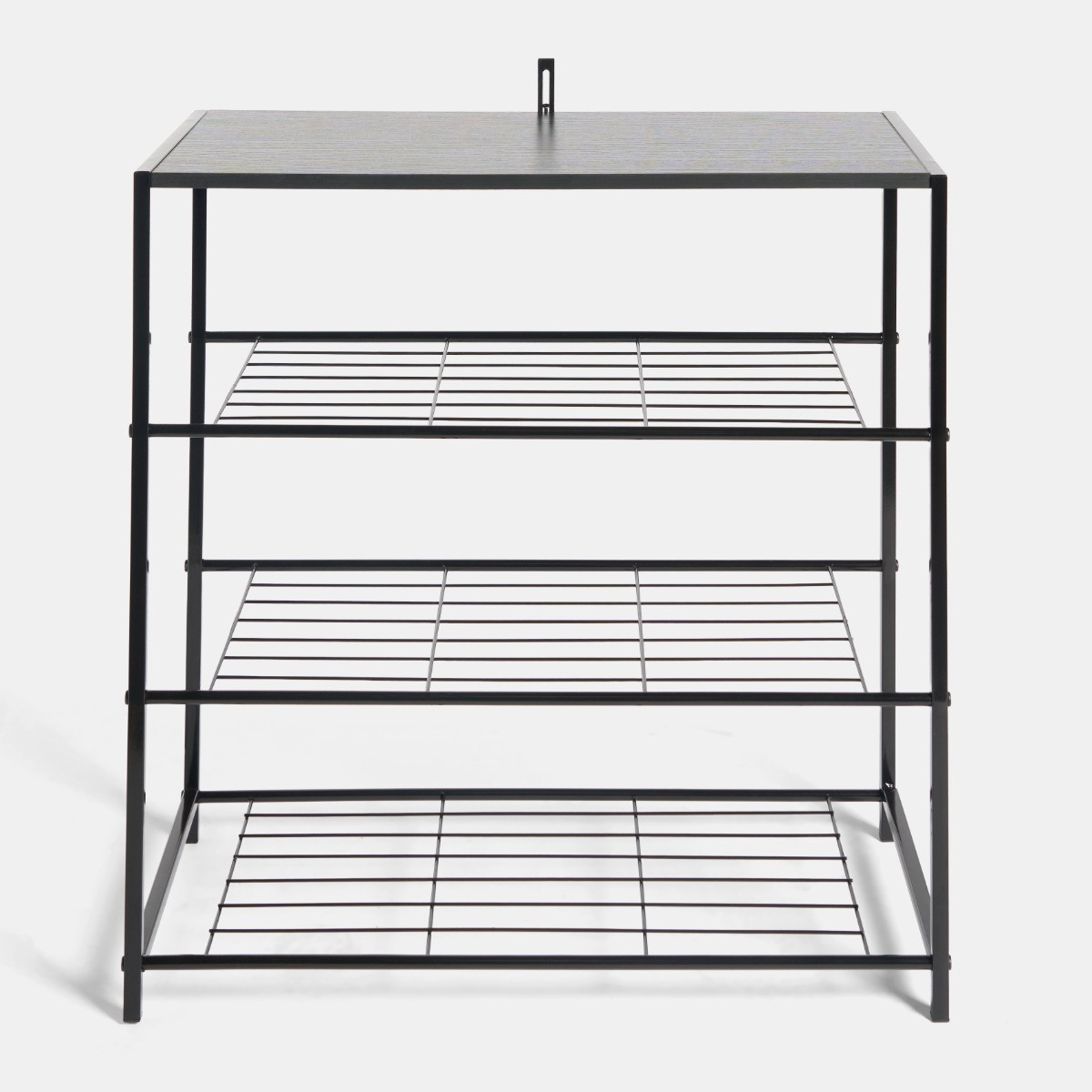 OHS Manhattan Multi Purpose 4-Tier Shoe Rack - Black>