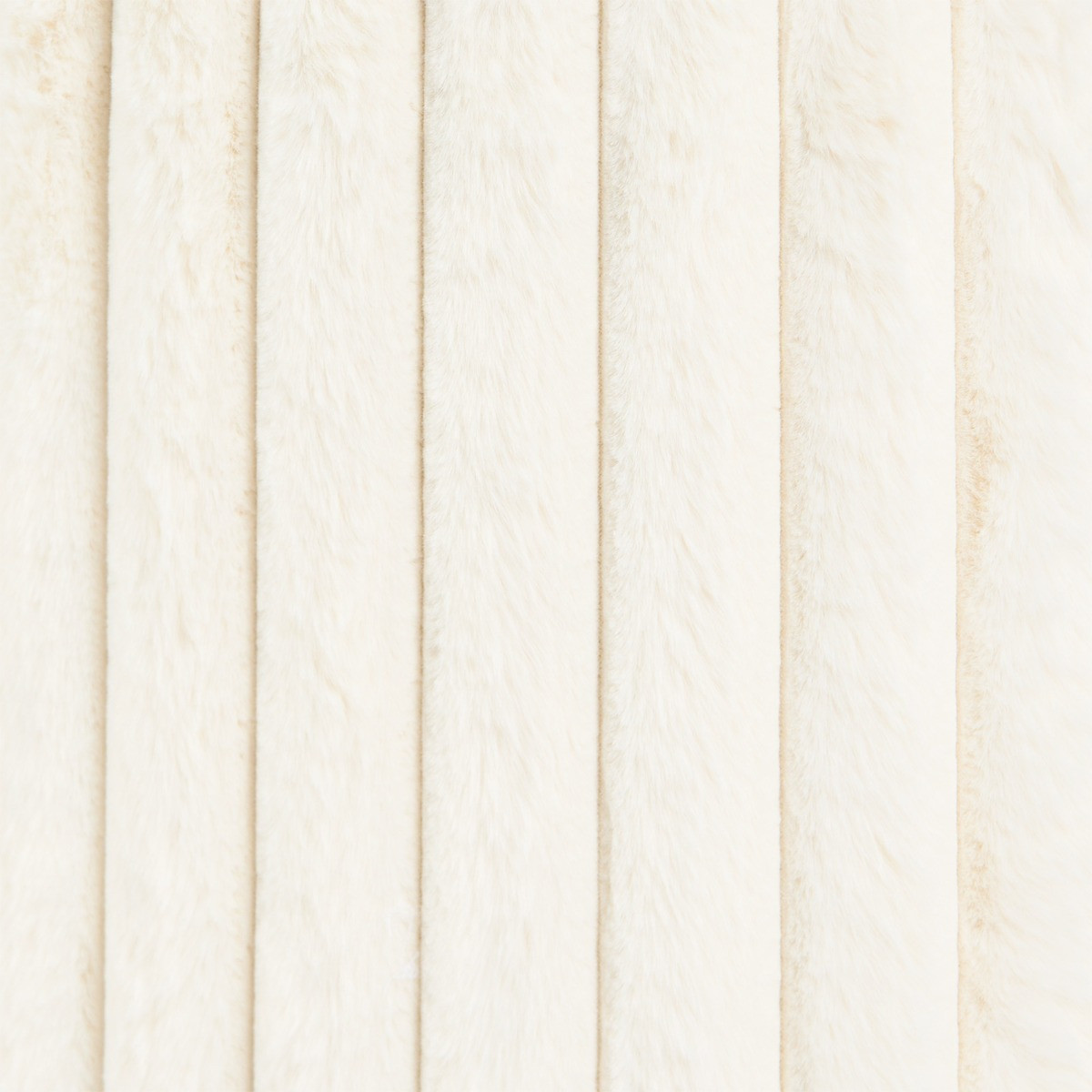 OHS Ribbed Round Ottoman - Cream>