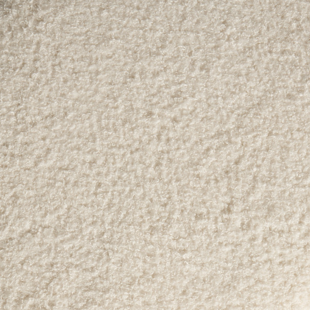 OHS Boucle Large Round Ottoman - Cream>