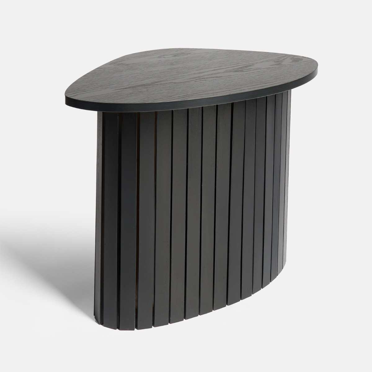 OHS Madison Ribbed Side Table - Black>