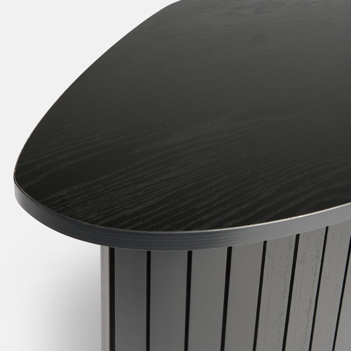 OHS Madison Ribbed Side Table - Black>