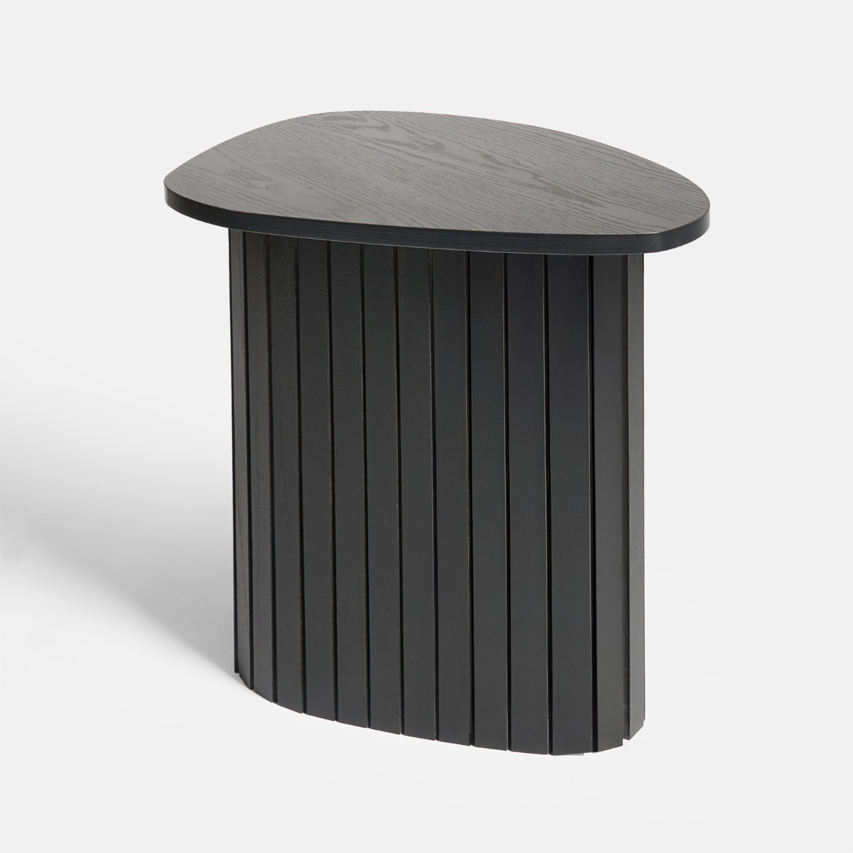 OHS Madison Ribbed Side Table - Black>