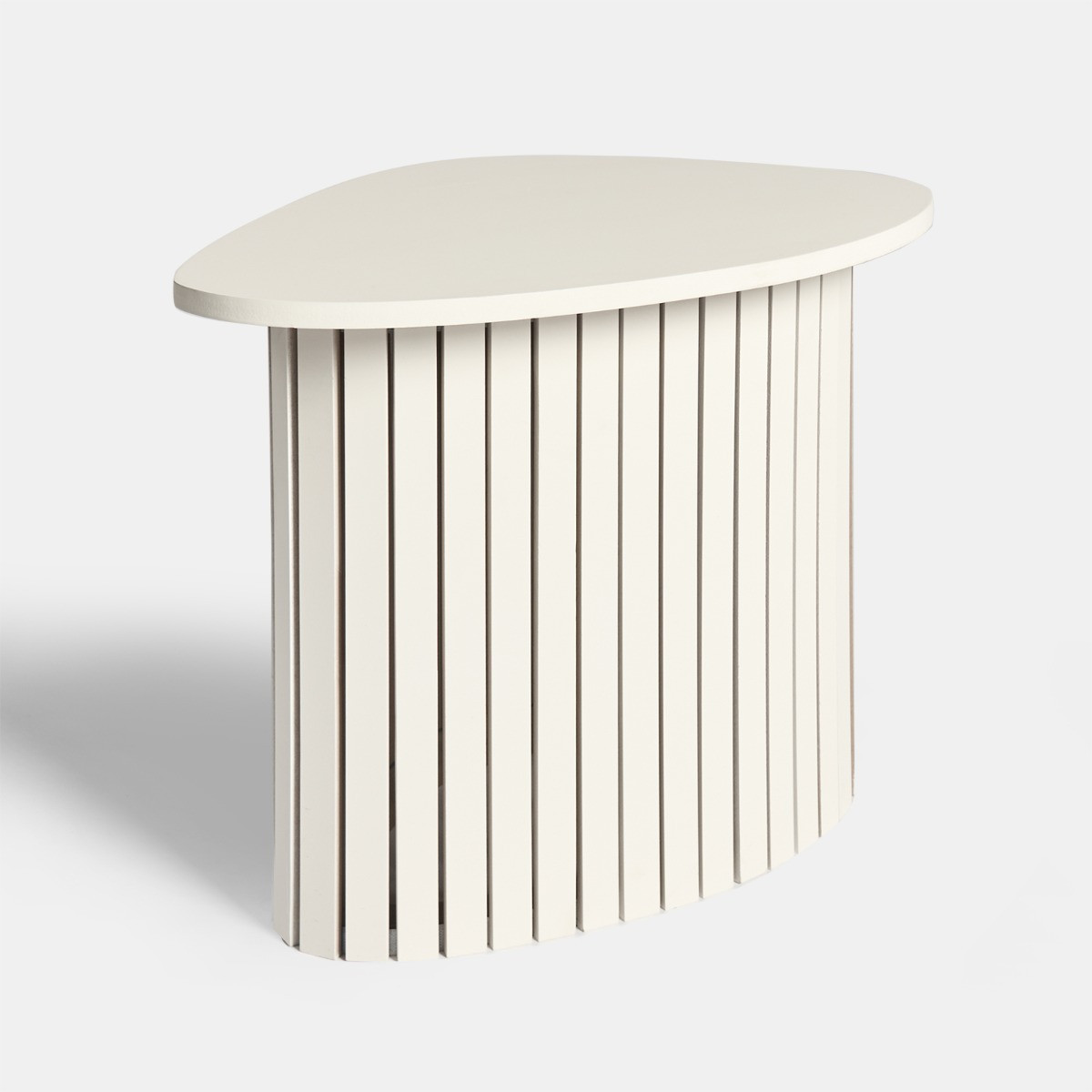 OHS Madison Ribbed Side Table - Cream>