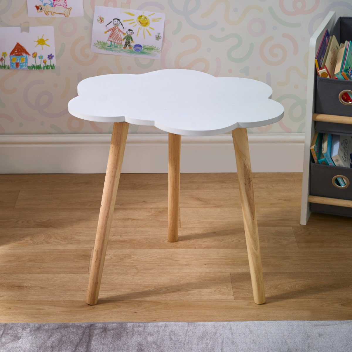 OHS Cloud Shape Side Table - White>