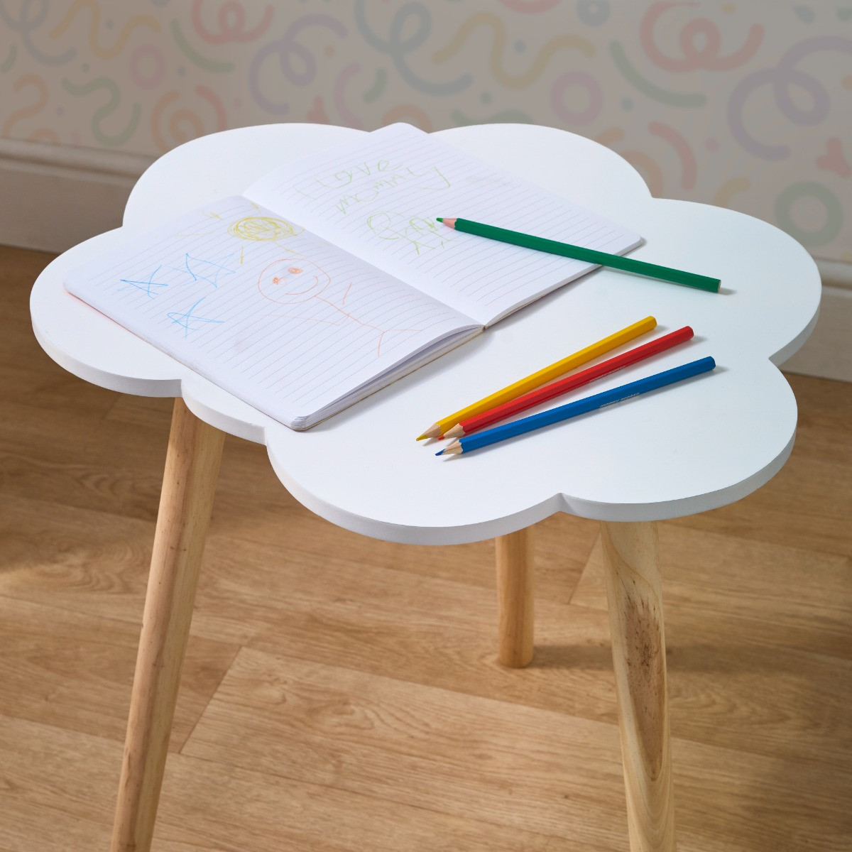 OHS Cloud Shape Side Table - White>