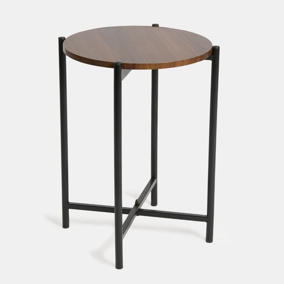OHS Round Side Table - Dark Wood>