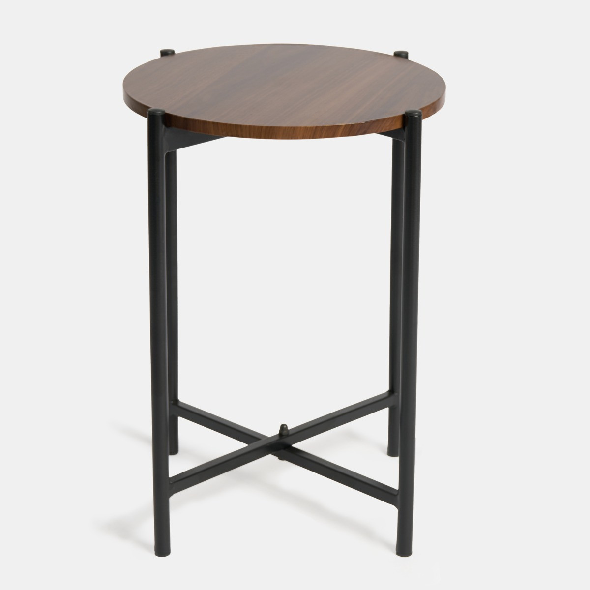 OHS Round Side Table - Dark Wood>