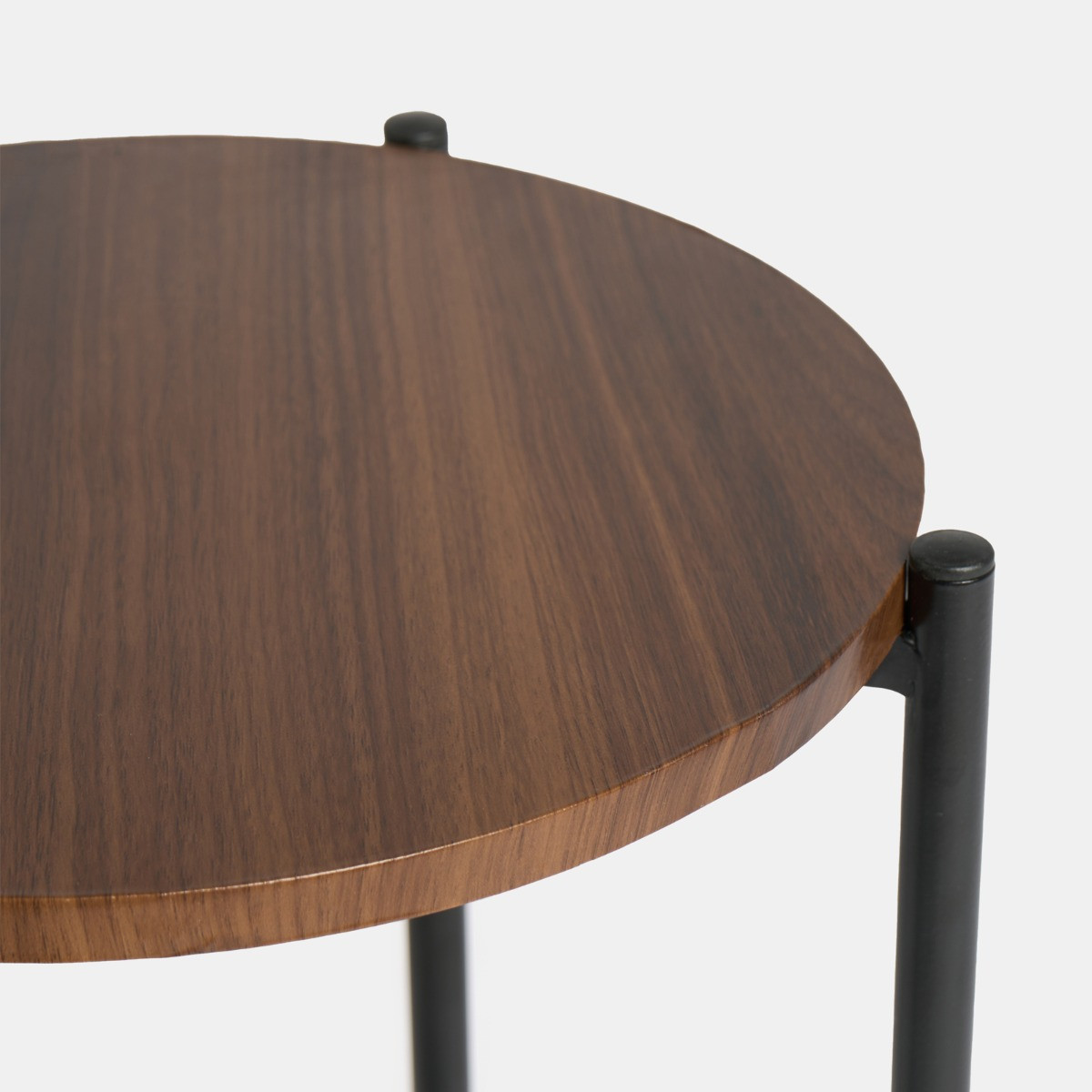 OHS Round Side Table - Dark Wood>