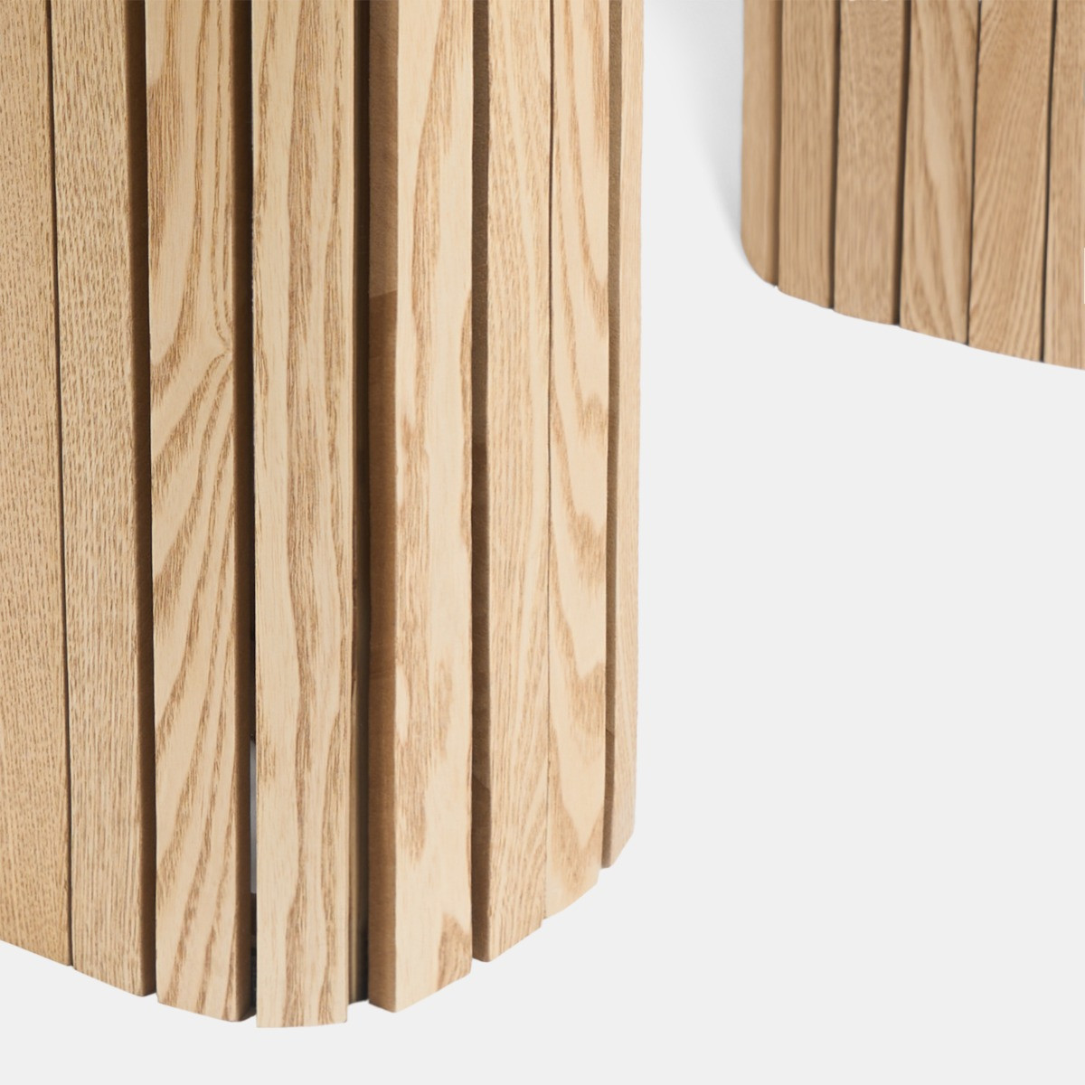 OHS Madison Ribbed Coffee Table - Light Wood>