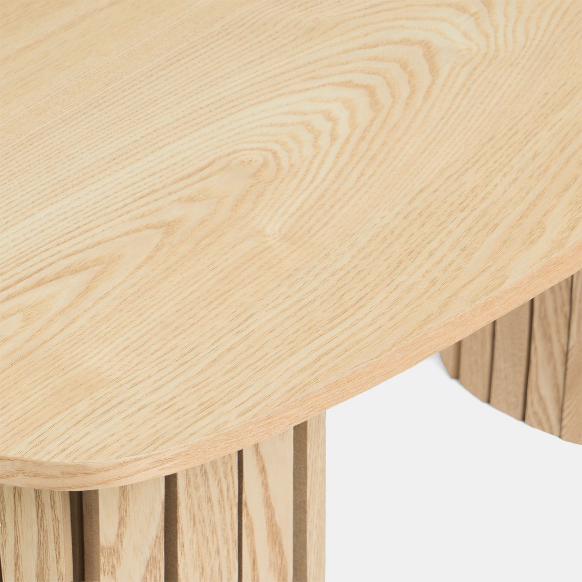 OHS Madison Ribbed Coffee Table - Light Wood>