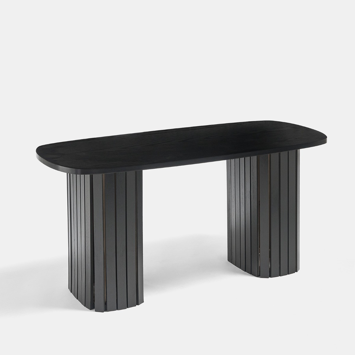OHS Madison Ribbed Coffee Table - Black>