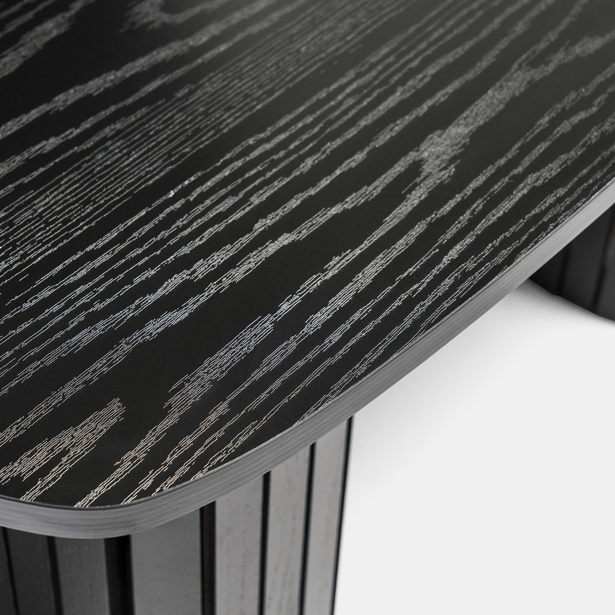 OHS Madison Ribbed Coffee Table - Black>