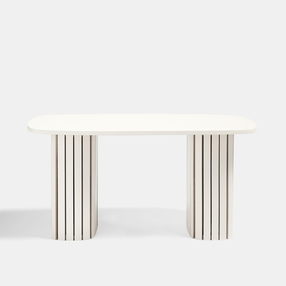 OHS Madison Ribbed Coffee Table - Cream>