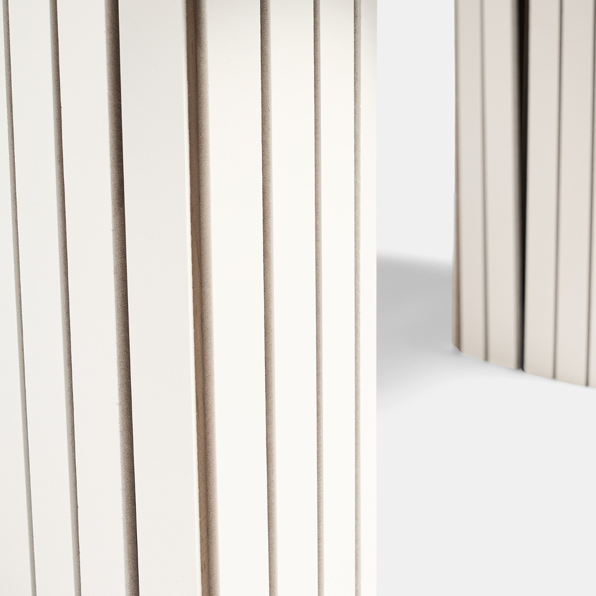 OHS Madison Ribbed Coffee Table - Cream>