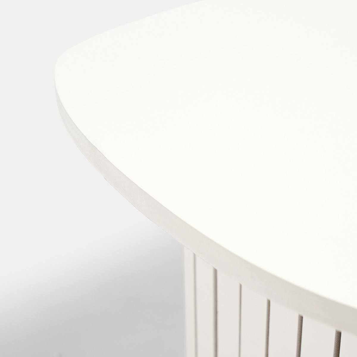 OHS Madison Ribbed Coffee Table - Cream>