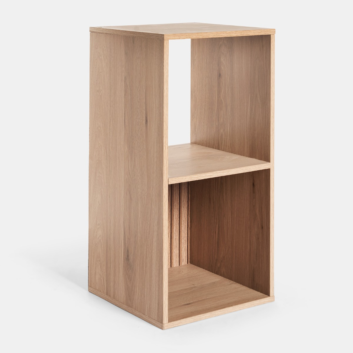 OHS Dallas 2 Cube Panel Storage Unit - Natural Wood>