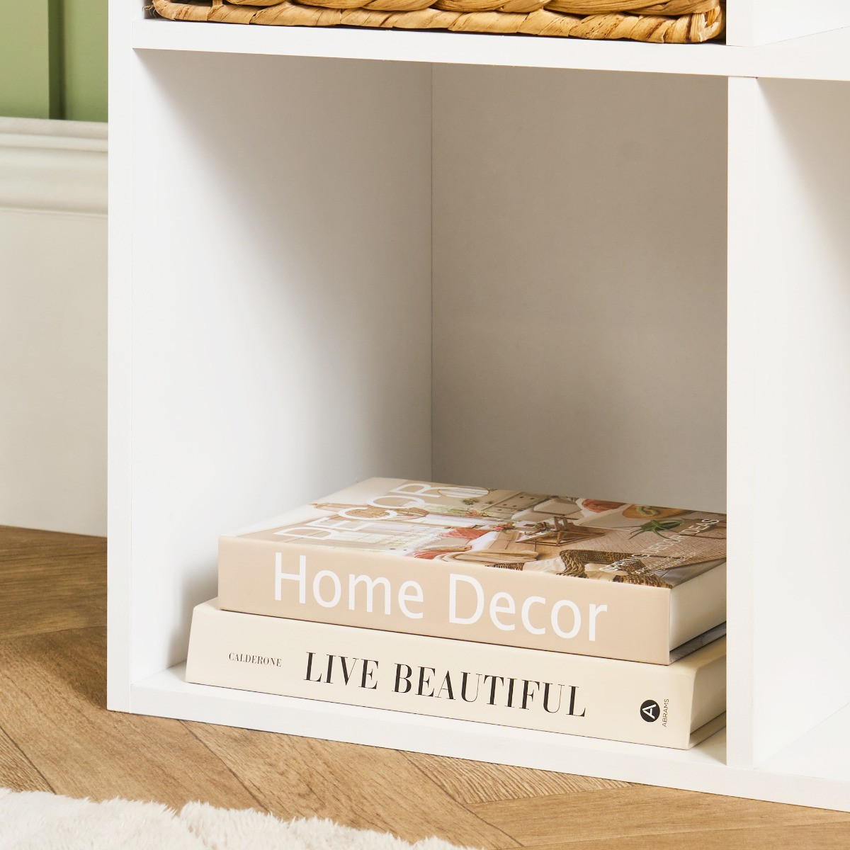 OHS Oslo 4 Cube Storage Unit - White >