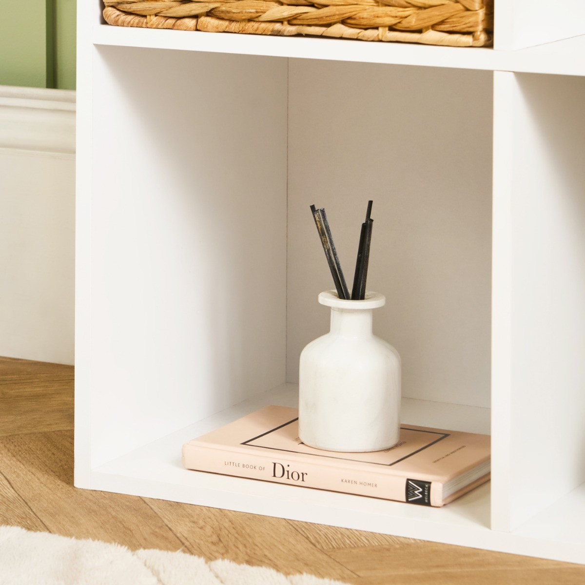 OHS Oslo 6 Cube Storage Unit - White >