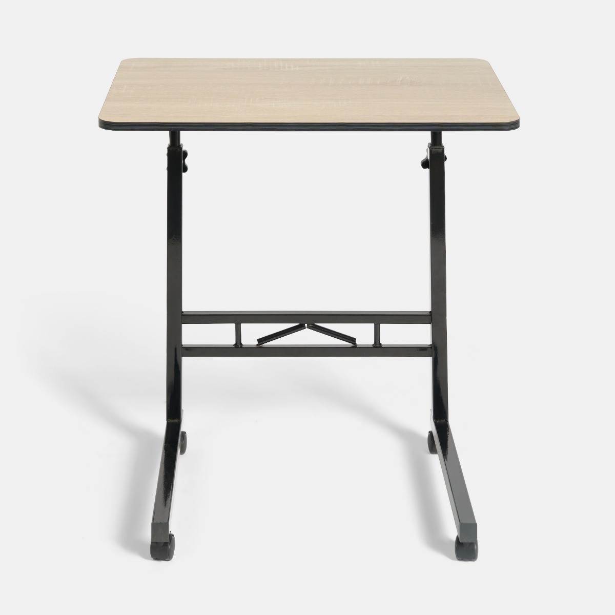 OHS Adjustable C Shape Table - Light Wood>