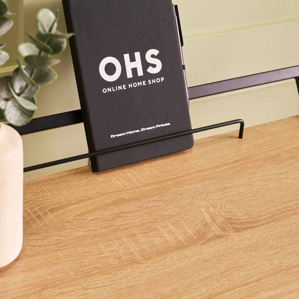 OHS Foldable Desk Table - Natural Wood>