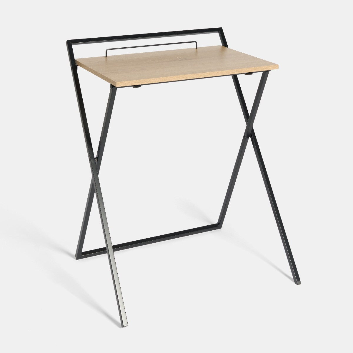 OHS Foldable Desk Table - Natural Wood>