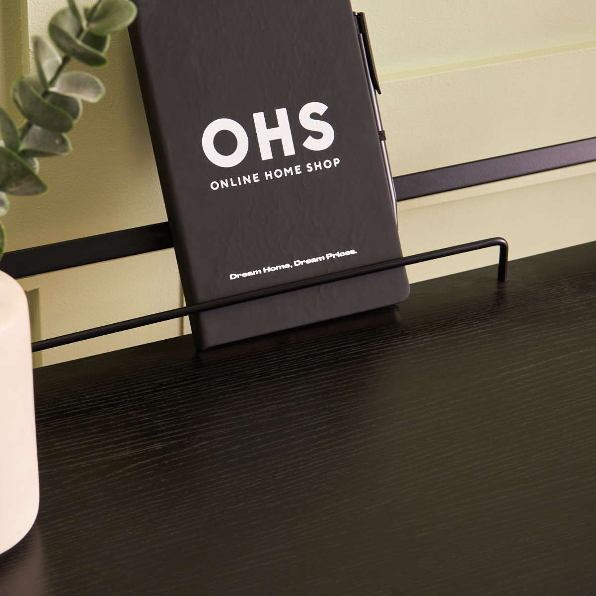 OHS Foldable Desk Table - Black>