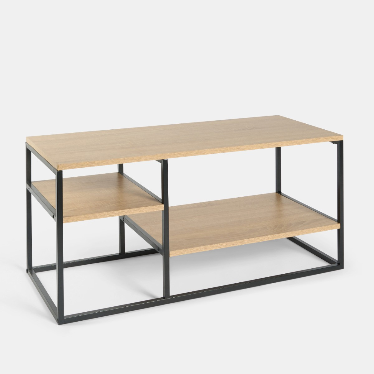 OHS Tiered TV Unit - Natural Wood>